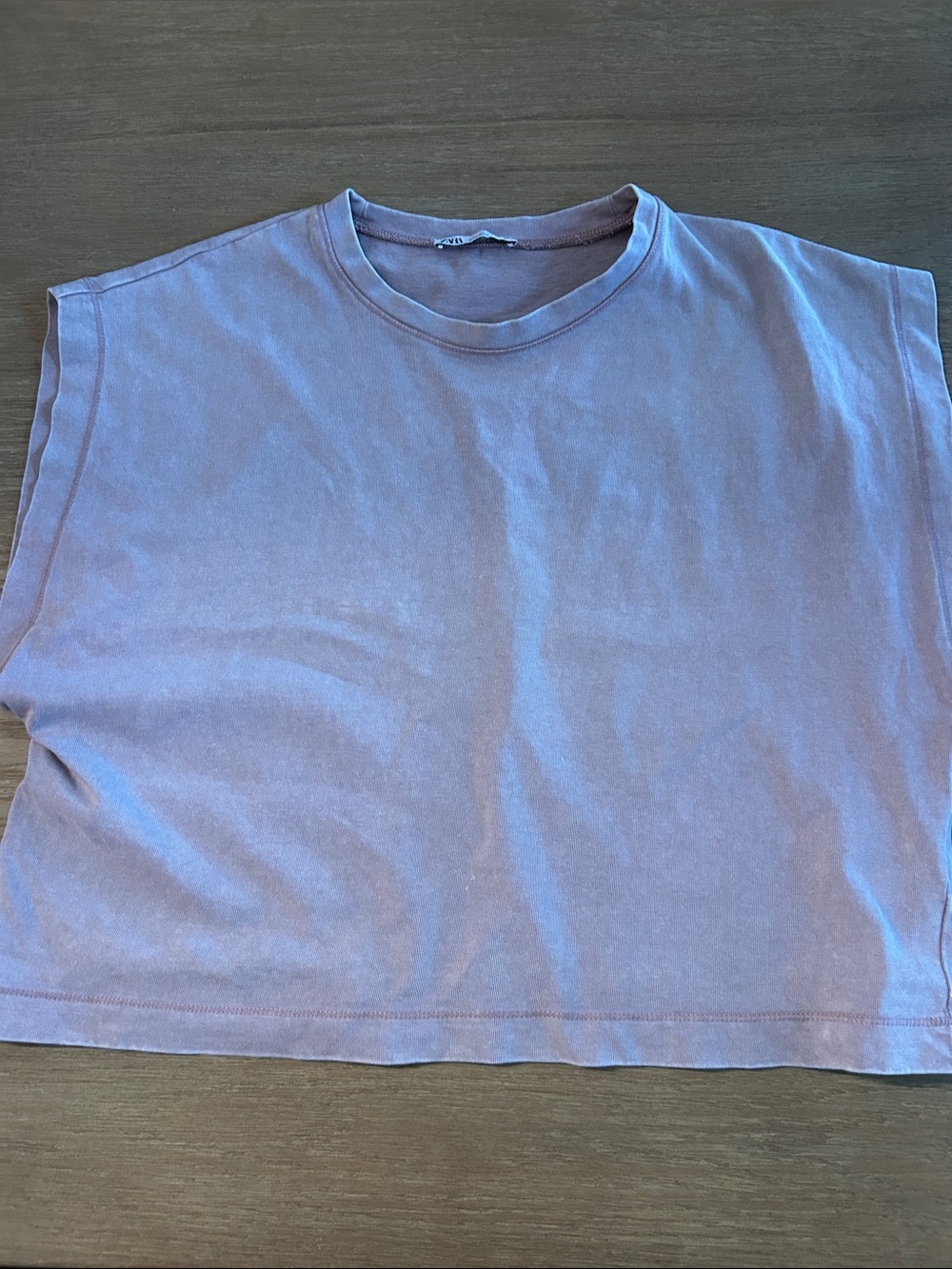 Zara 100 percent cotton crop shirt, size large